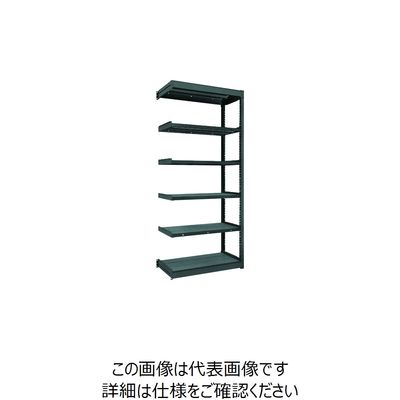 TRUSCO TUG型軽量ボルトレス棚 黒 100kg 連結型 940×324×H2100 6段 TUG100-73K-6B-BK（直送品）
