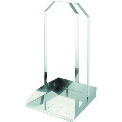 トラスコ中山 TRUSCO オールステンレスチリトリ 三ツ手チリトリ 水切り穴付 SU3-MDP-B 1個 207-6315（直送品）