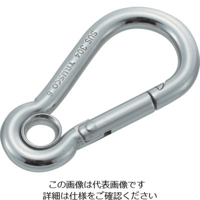 トラスコ中山 TRUSCO ステンレススナップフック A型 線径φ3×開口6mm (1個入) TSF-3A 1袋(1個) 208-0178（直送品）