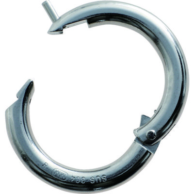 トラスコ中山 TRUSCO リング ステンレス ピン止めチェーンキャッチ 線径8mm 内径35mm TCC-8 1個 208-1040（直送品）