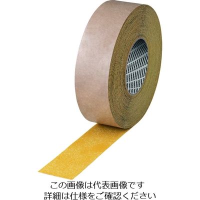 TRUSCO ノンスリップテープ屋内外用 平滑面強粘着タイプ 50mmX5m 黄色 お纏め12巻入 KNSP50X5-12Y 1箱(12巻)（直送品）