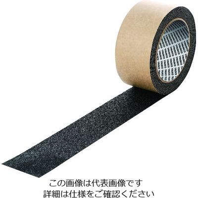 TRUSCO ノンスリップテープ屋内外用 平滑面強粘着タイプ 50mmX5m 黒 お纏め12巻入 KNSP50X5-12BK 1箱(12巻)（直送品）