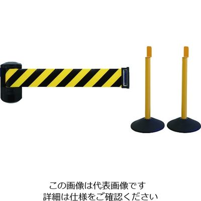 中発販売 Reelex 自動巻きバリアリールLongスタンドタイプ(屋外対応スタンド2本セット) BRS-606AST3 1セット（直送品）