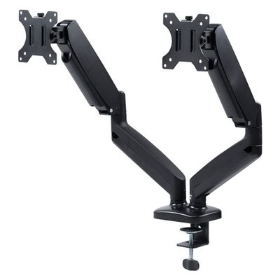 サンワサプライ モニターアーム（ガススプリング式・デュアルアーム） CRーLAC2405BK 1個（直送品）