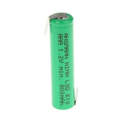 ANSMANN 充電式単四電池 ニッケル水素電池 1.2V 800mAh 2311-3003 1個 63-5091-59（直送品）
