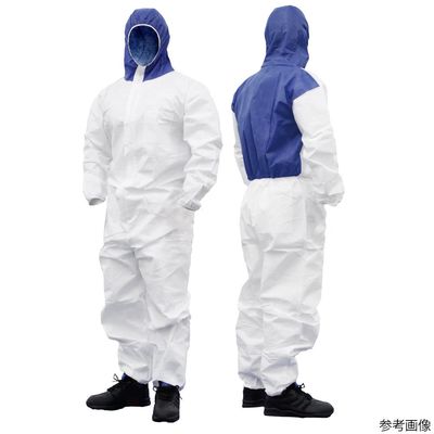 日光物産 バリアーマン 使い捨てハイブリッド防護服 B5060 LL 1枚 67-6640-31（直送品）