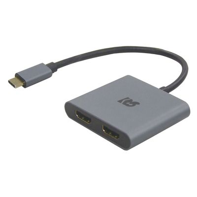 ラトックシステム USB TypeーC to デュアルHDMIディスプレイアダプター（PD対応） RSーUCHD2ーPD 1台（直送品）