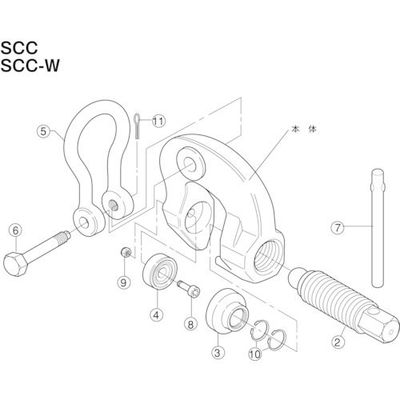 スーパーツール スーパー スクリューカムクランプ(SCC)用カム SCCT1.5 1個 855-0739（直送品）
