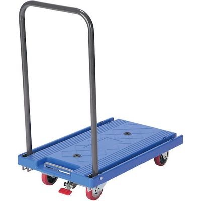 石川製作所 アイケー ミニ樹脂台車 フットブレーキ付 PMINIFB 1台 509-4688（直送品）