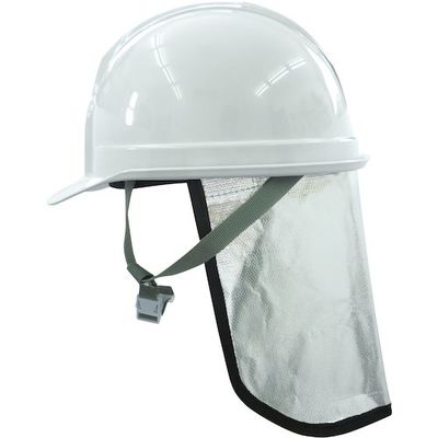 ブレイン 防災ヘルメット+アルミ防炎たれ BR-986 1個 579-2111（直送品）