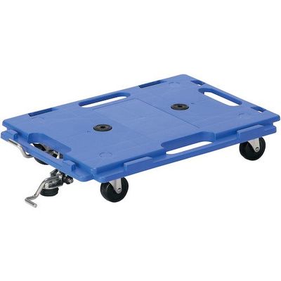 石川製作所 アイケー 樹脂製コンパクト平台車 連結式 ストッパー付 CR15S 1台 471-9826（直送品）