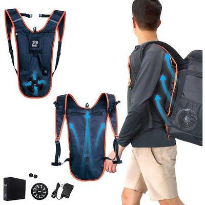 ブレイン 電動ファン付 電動ファン付リュック・審判用ファンパッド(ファン1個、バッテリー、充電器付き) BR-688 1式 651-3157（直送品）