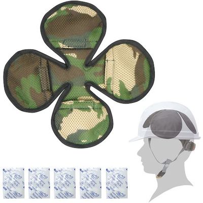 ブレイン あたま爽快パッド クローバー 迷彩(保冷剤5個付) BR-562-CA 1個 611-5013（直送品）