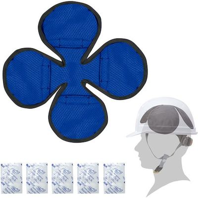 ブレイン あたま爽快パッド クローバー ブルー(保冷剤5個付) BR-562-BL 1個 611-5019（直送品）