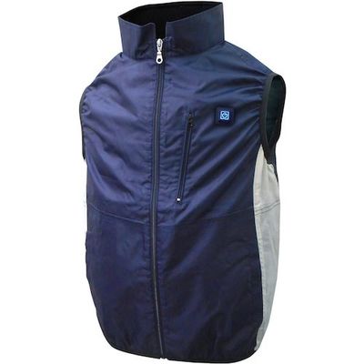 ブレイン 7.4V胸スイッチ式空調ベストR(フルハーネス対応)服のみ ネイビー MーLサイズ MESH-BR-060-1-ML-NV 1着（直送品）