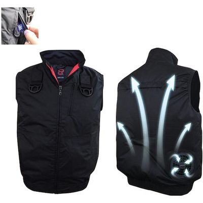 ブレイン 7.4V胸スイッチ式空調ベストR静電服(JISーT8118適合品)服のみ MーLサイズ MESH-BR-T8118-1-ML 1着（直送品）