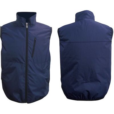 7.4V胸スイッチ無し空調ベストR(車フォークリフト用フルハーネス対応)服のみ ネイビー 5Lサイズ MESH-BR-018-1-5L-NV（直送品）