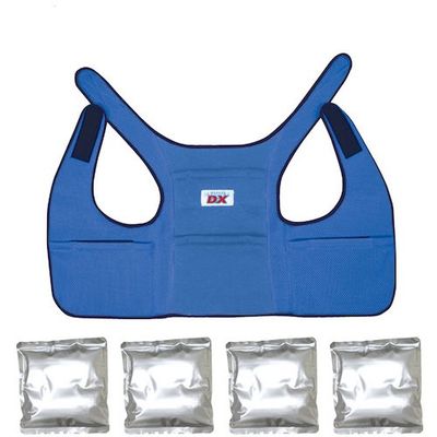 ブレイン アイスバック(R)DXデラックス(アルミ保冷剤4個付)ブルー BR-551-BL 1式 651-3159（直送品）