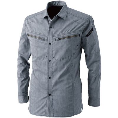 TS DESIGN LIGHT TECロングスリーブシャツ M ネイビー 5305 45 1着 584-0125（直送品）