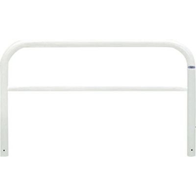 帝金 バリカー横型 スチール製 焼付塗装(白色)横浅あり固定式 82A3-15W 1本 624-4900（直送品）