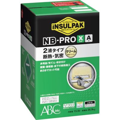 ABC 簡易型発泡ウレタンフォーム2液タイプインサルパックNBーPRO/X用 A液(ノンフロンボンベタイプA液) NBXA 1個（直送品）