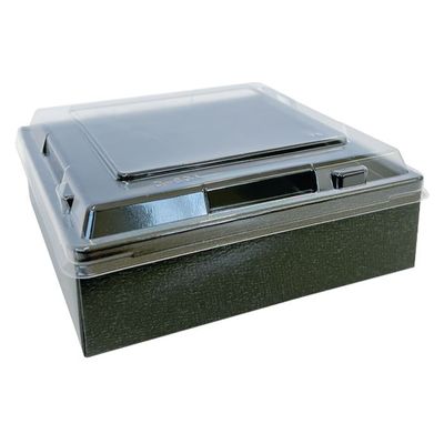 高津紙器 弁当容器 NB KC-128-小-黒 00000-0032 1ケース(50個)（直送品）