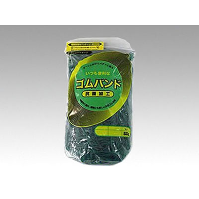 アイ・ジー・オー 輪ゴム ゴムバンド#14 500g 緑 00145374 1ケース(40個)（直送品）