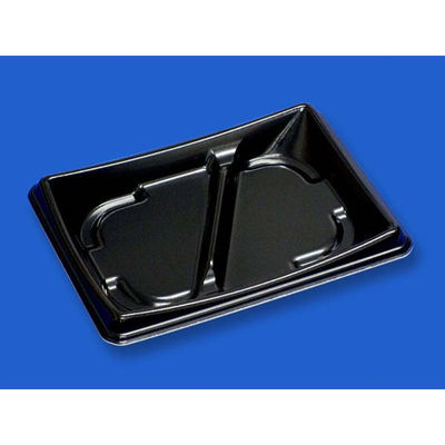 デンカポリマー 軽食容器 D’sプラスP23-16-2 黒 00311635 1ケース(600個(50個×12))（直送品）