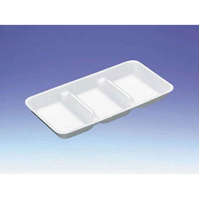 デンカポリマー 発泡トレー GQ-30三つ仕切 00308216 1ケース(1400個(50個×28))（直送品）