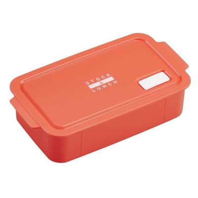 弁当容器 STOCK&LUNCH BOX STL-650 オレンジ 00416920 1ケース(30個(5個×6))（直送品）