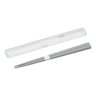 弁当小物 STOCK&LUNCH スリム箸箱セット HS-18 ホワイト 00416921 1ケース(200個(5個×40))（直送品）