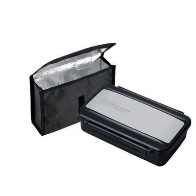 弁当容器 メタルモード ノーム ランチボックス保冷ケース付 BL-17HSE シルバー 00417035 1ケース(30個(5個×6))（直送品）