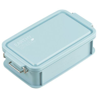 弁当容器 EARTHY コンテナランチボックス(仕切付) CNT-750 ミントグリーン 00417213 1ケース(30個(5個×6))（直送品）