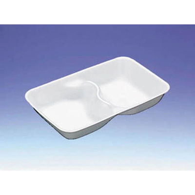 デンカポリマー 発泡トレー GQ-23二つ仕切り 00441911 1ケース(1300個(50個×26))（直送品）