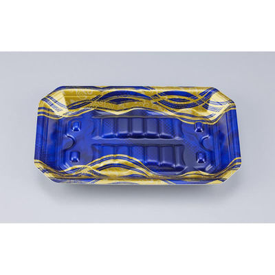 シーピー化成 鮮魚トレー 匠筏25-15-26A 静波紺 005251561A860 1ケース(800個(50個×16))（直送品）