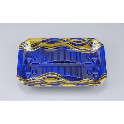 シーピー化成 鮮魚トレー 匠筏25-17-26A 静波紺 005251761A860 1ケース(600個(50個×12))（直送品）