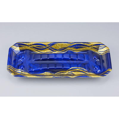 シーピー化成 鮮魚トレー 匠筏33-14-26A 静波紺 005331461A860 1ケース(600個(50個×12))（直送品）