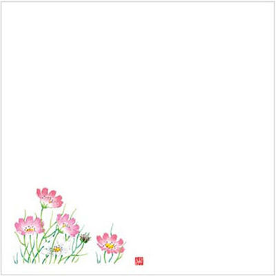 カミイソ産商 敷紙 耐油天紙 4寸 No.0029 コスモス 00534692 1袋(100個)（直送品）