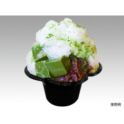 サンナップ かき氷カップ ミニフルール NERO 00577616 1袋(80個)（直送品）