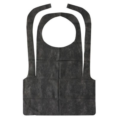 メディテックジャパン 使い捨てエプロン 紐付バーベキューエプロン ブラック 00635670 1ケース(1000個(50個×20))（直送品）