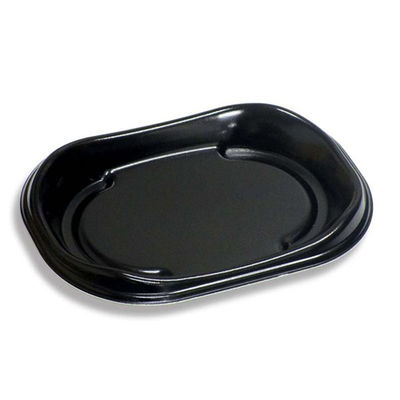 デンカポリマー 軽食容器 D’sプラスPR23-16 黒 00687842 1ケース(600個(50個×12))（直送品）