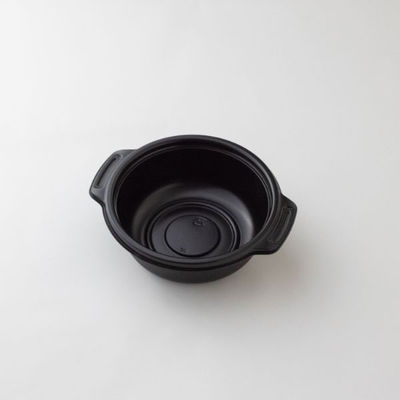 弁当容器 copotte丸鍋 小 ブラック 00700441 1ケース(800個(50個×16))（直送品）