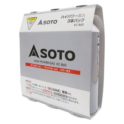 新富士バーナー 付属品 ハイパワーガス3本パック KC-8601 00754899 1ケース(10個)（直送品）