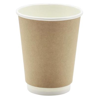 モデリーノ 紙コップ 断熱二重クラフト紙コップ12-90 00757302 1ケース(500個(25個×20))（直送品）