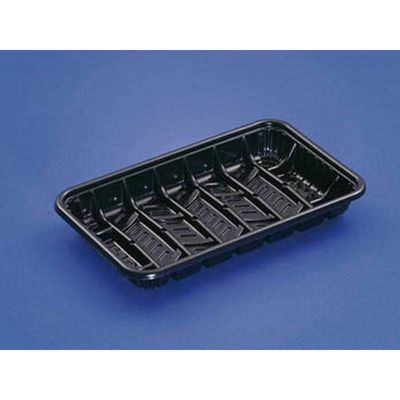 デンカポリマー 透明トレー TQ-51黒HI 00755315 1ケース(3000個(100個×30))（直送品）