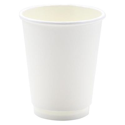 モデリーノ 紙コップ 断熱二重ホワイト紙コップ12-90 00757303 1ケース(500個(25個×20))（直送品）