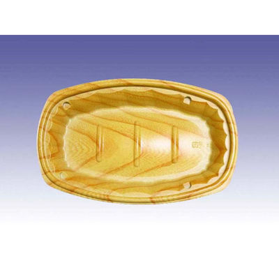 デンカポリマー 軽食容器 Dランチ26-16本体 けやきW 00760367 1ケース(600個(50個×12))（直送品）