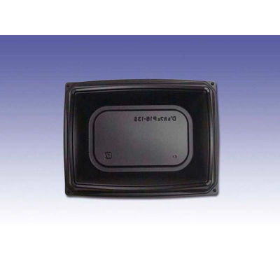 デンカポリマー 軽食容器 D’sカフェP18-13S ブラック 00760390 1ケース(900個(50個×18))（直送品）