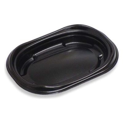 デンカポリマー 軽食容器 D’sプラスinDR23-16 黒 00760421 1ケース(600個(50個×12))（直送品）