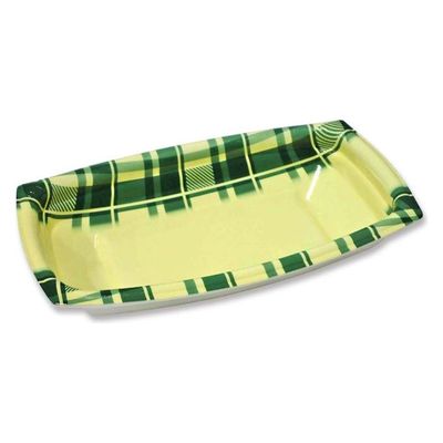 デンカポリマー 惣菜容器 夢デリ30チェックグリーン 00760470 1ケース(1200個(50個×24))（直送品）